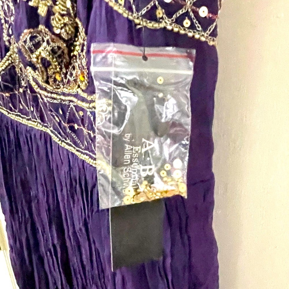 ABS Allen Schwartz purple cocktail dress. - Picture 10 of 14